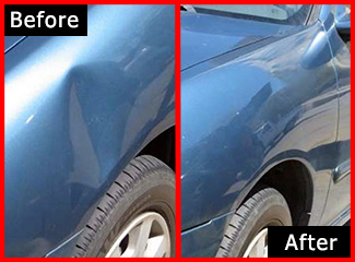 Mobile Paintless Dent Removal - Before & After